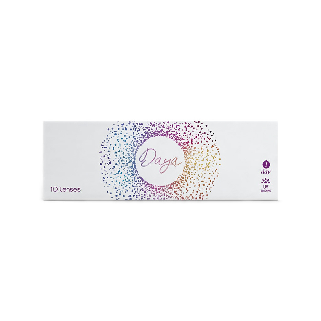 Daya, Contact lens pecan plano, Daily disposable lenses with pecan tint