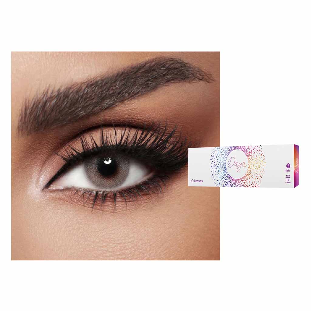 Daya, 1-day contact lenses jade plano, Daily disposable plano contact lenses, 5 pairs