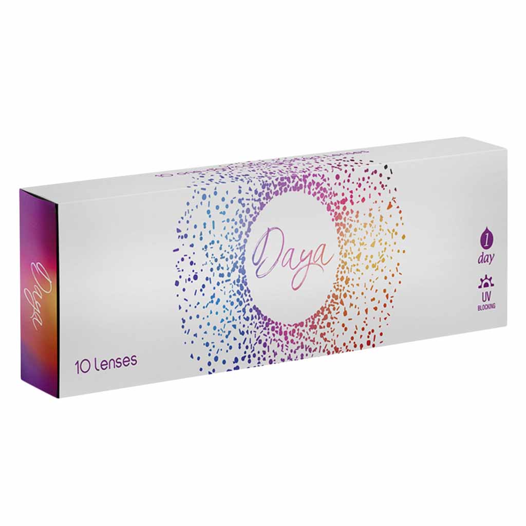 Daya, 1-day contact lenses indigo plano, Daily disposable lenses with indigo tint