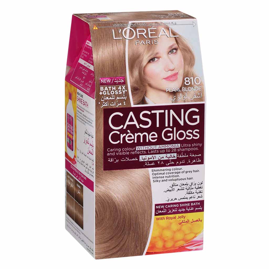 Loreal Paris Casting Creme Gloss Conditioning Hair Colour 810 Pearl Blonde