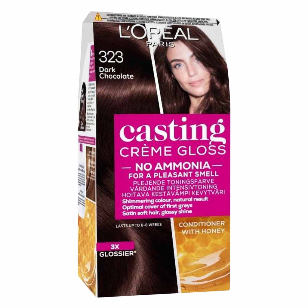 Loreal Paris Casting Creme Gloss Conditioning Hair Colour 323 Dark Chocolate