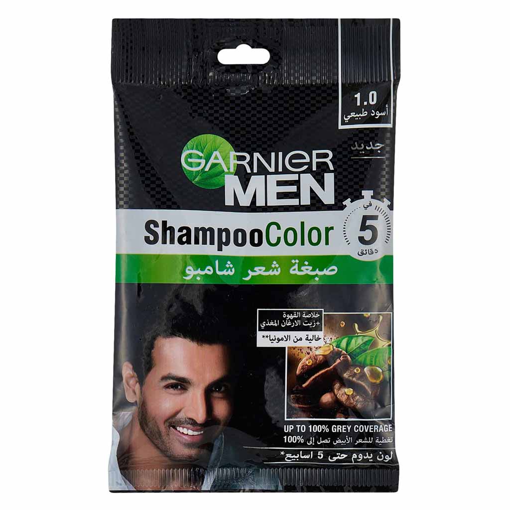 Garnier Men Shampoo Based Hair Color 10 Natural Black