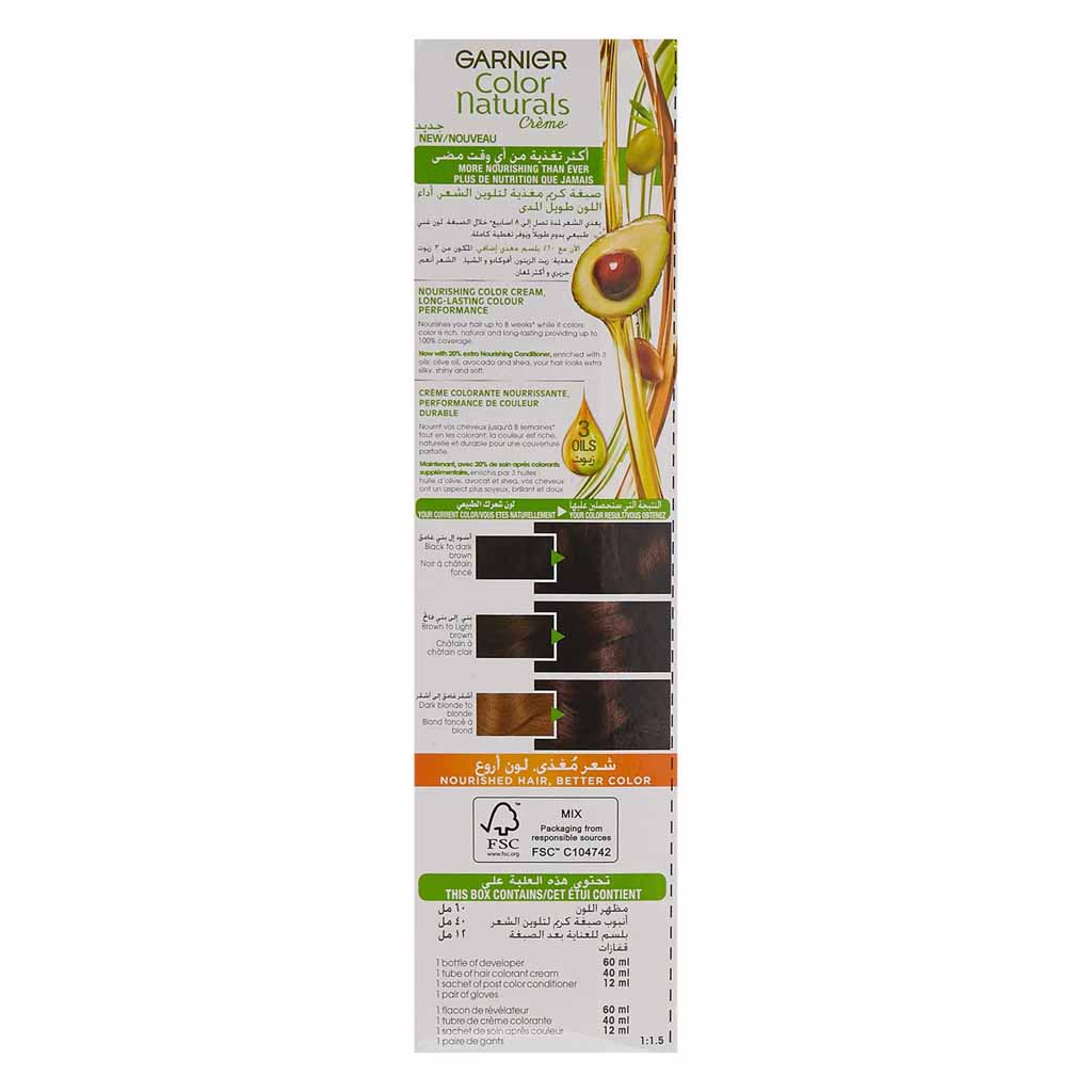 Garnier Naturals Nourishing Permanent Hair Color 415 Brownie Chocolate