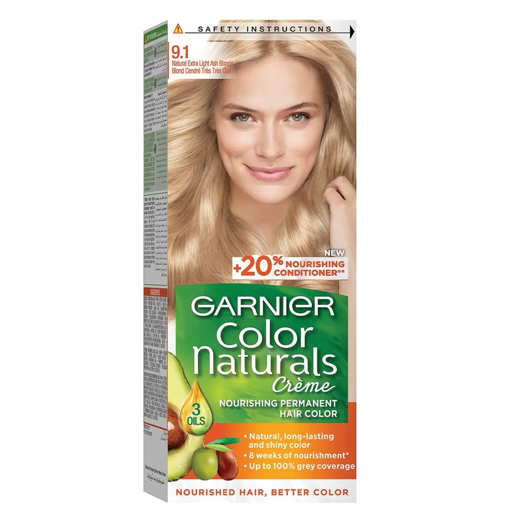 Garnier Color Naturals Cream Hair Color 91 Natural Extra Light Ash Blonde