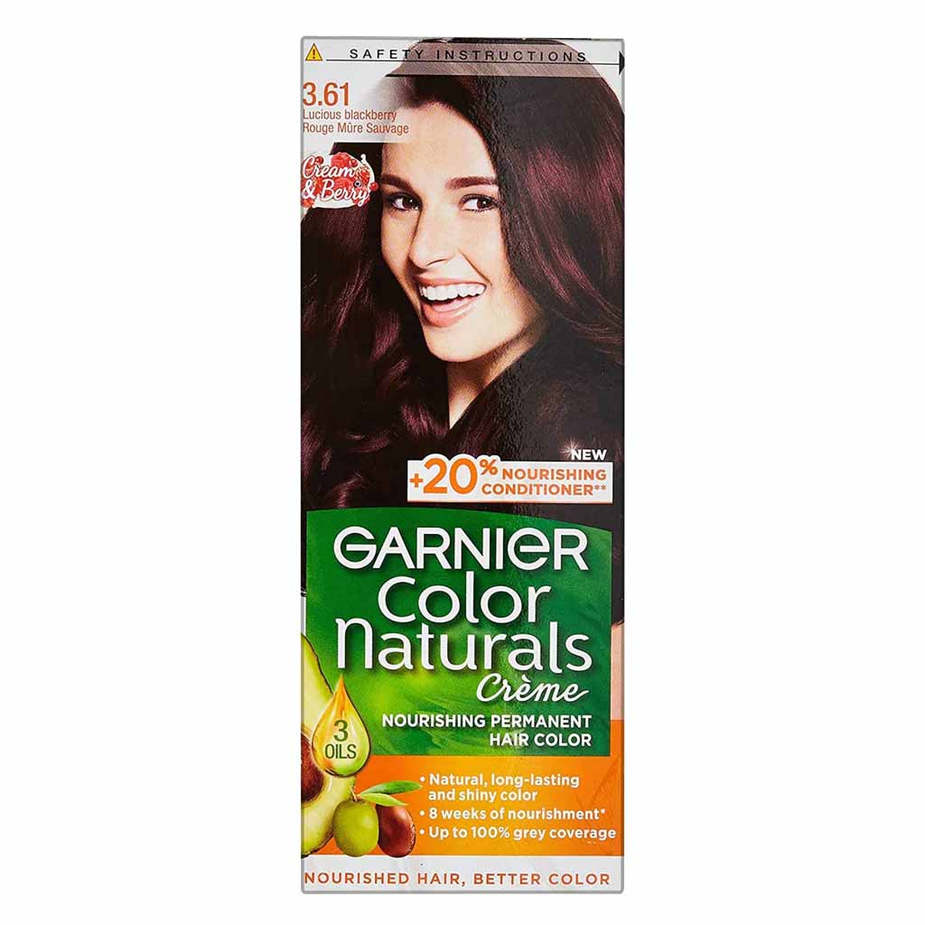 Garnier Naturals Nourishing Permanent Hair Color 3.61 Berry Red