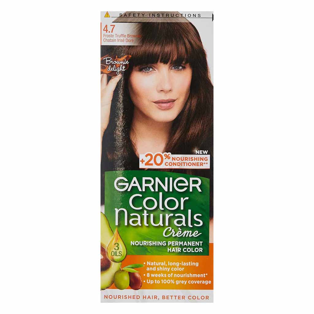 Garnier Naturals Nourishing Permanent Hair Color 47 Frosted Truffle Brownie