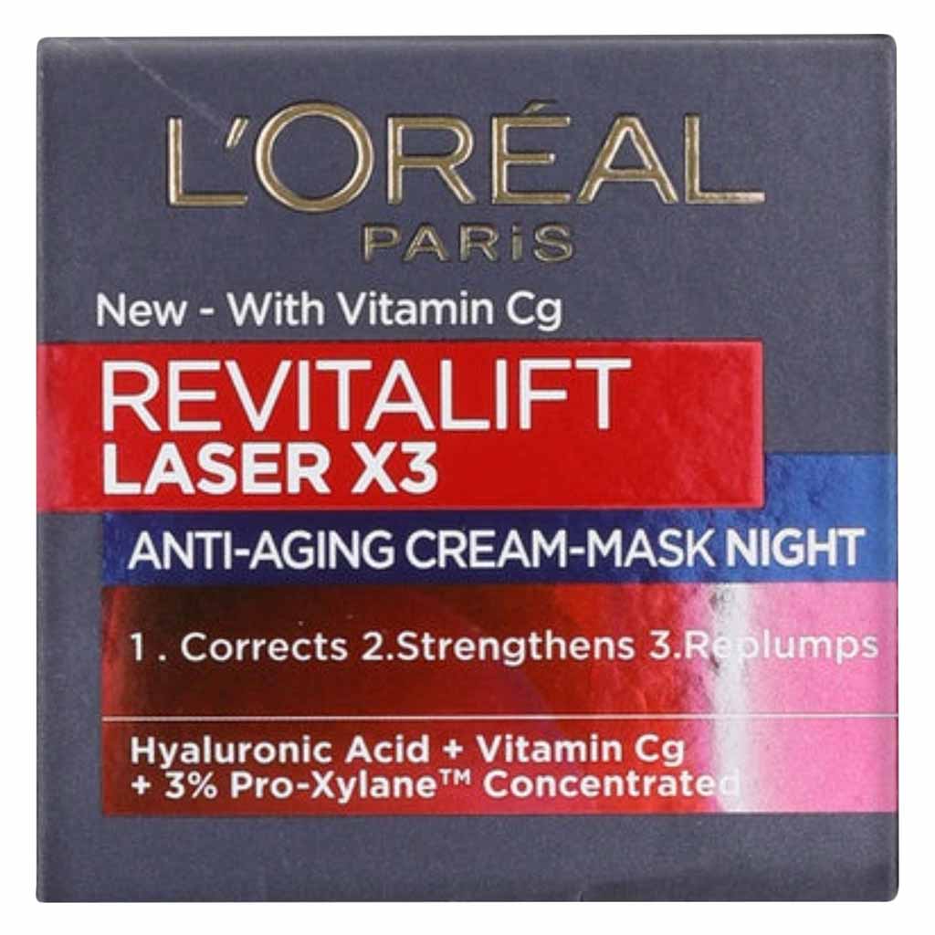 LOreal Paris Revitalift Laser X3 Night Cream Mask 50ml