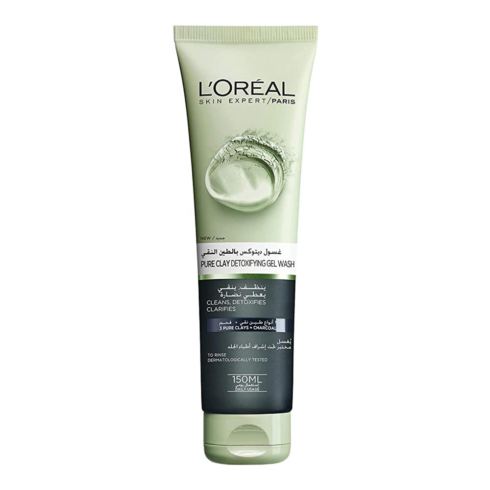 LOreal Paris Pure Clay  Charcoal Detoxifying Gel Wash 150ml