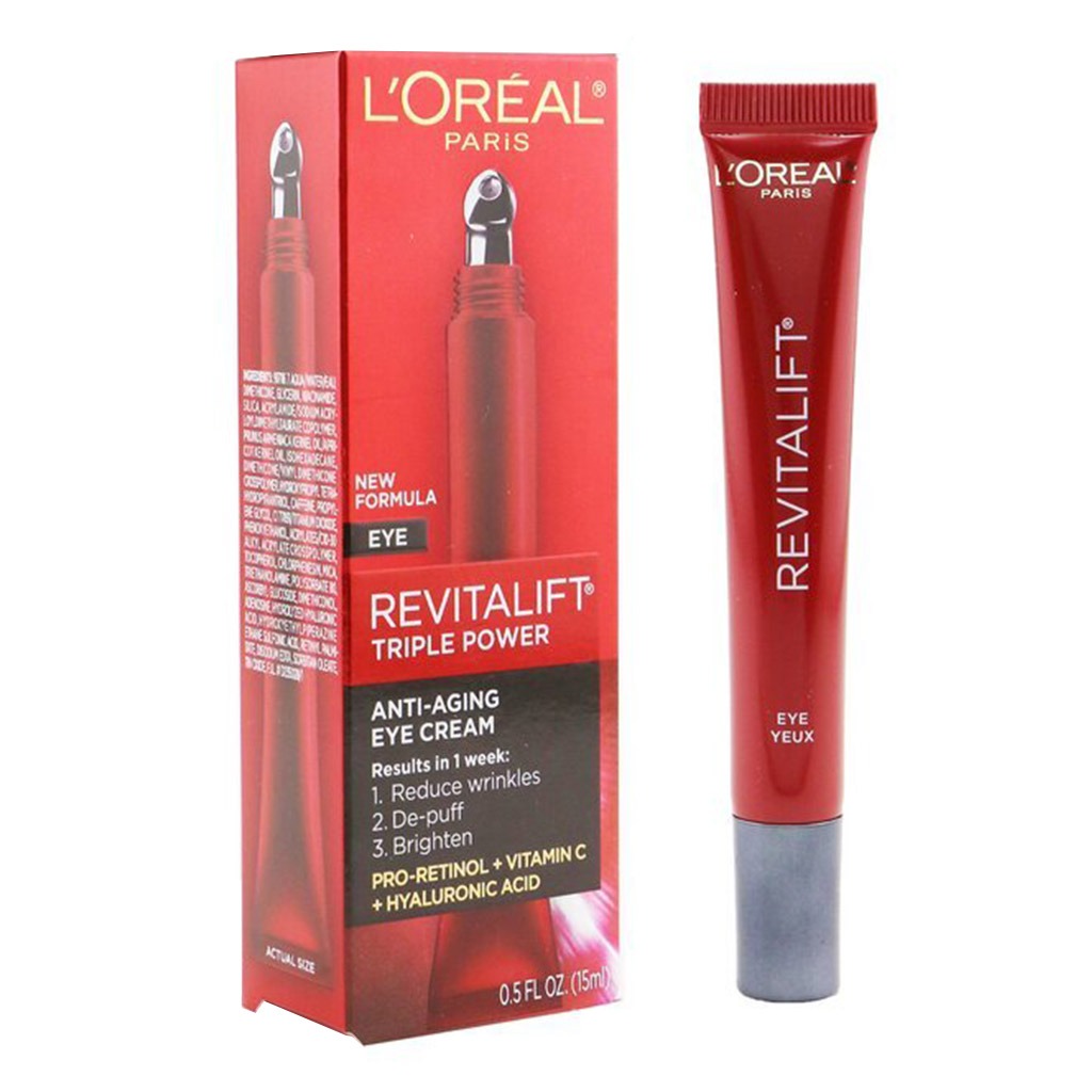 L’Oréal Paris, Revitalift Laser Renew Eye Cream, Anti-aging eye cream for wrinkle reduction, 15ml