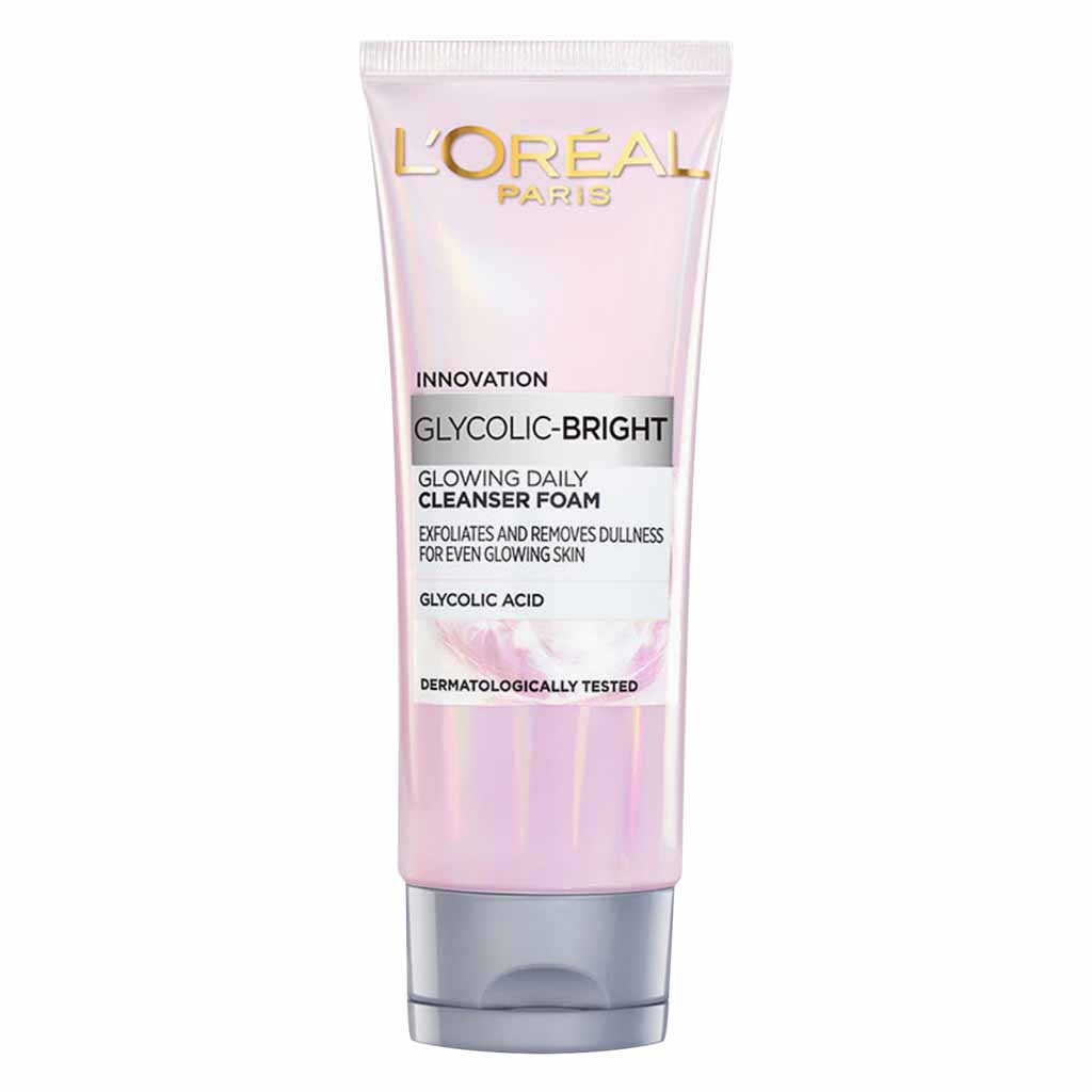 LOreal Paris Glycolic Bright Glowing Daily Cleanser Foam 100ml