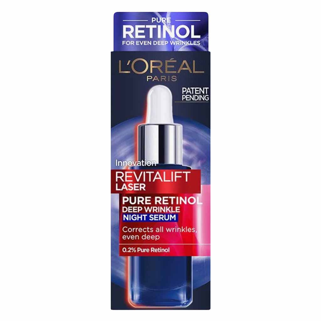 LOreal Paris Revitalift Laser Pure Retinol Deep Wrinkle Night Serum 30ml