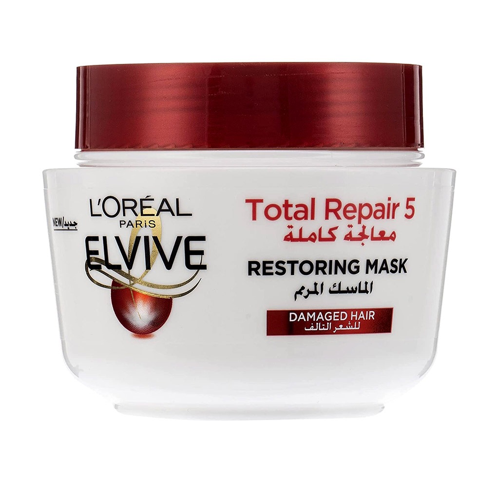 L’Oréal Paris, Elvive Total Repair 5 Restoring Mask, Intensive repairing hair mask, 300ml