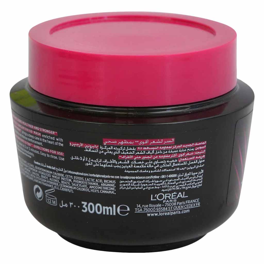 L’Oréal Paris, Elvive Arginine Resist Hair Mask, Strengthening hair mask for damaged hair, 300 ml