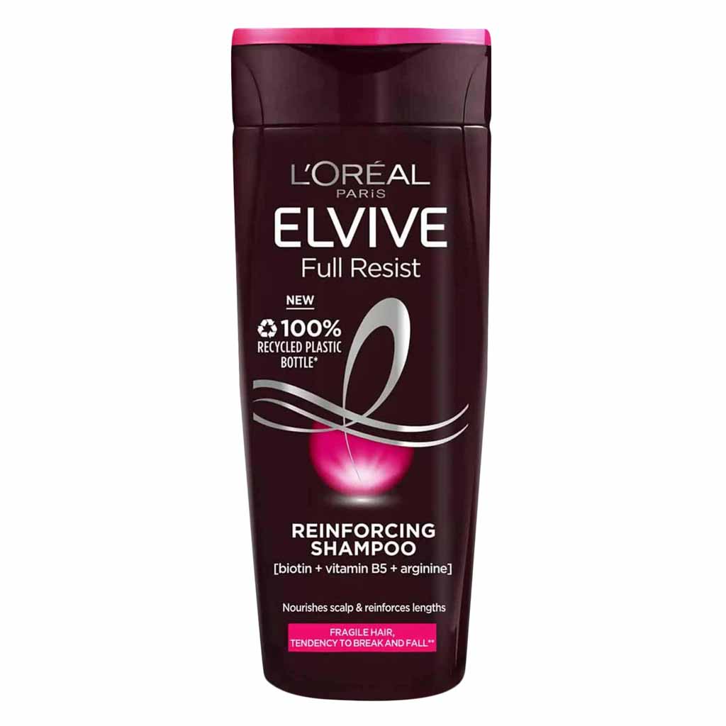 L’Oréal Paris, Elvive Full Resist Reinforcing Shampoo, Strengthening shampoo for fragile hair, 200ml