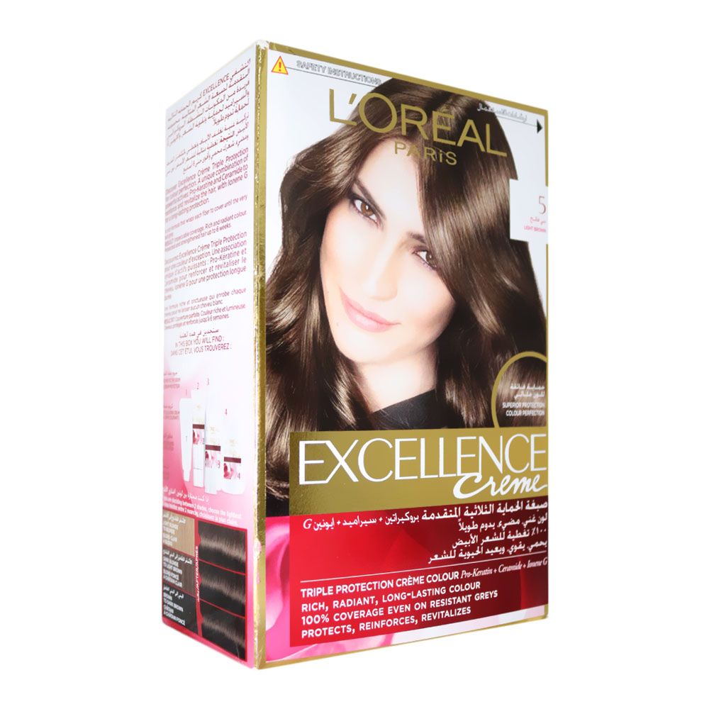 Loreal Paris Excellence Cream Hair Color 5 - Light Brown