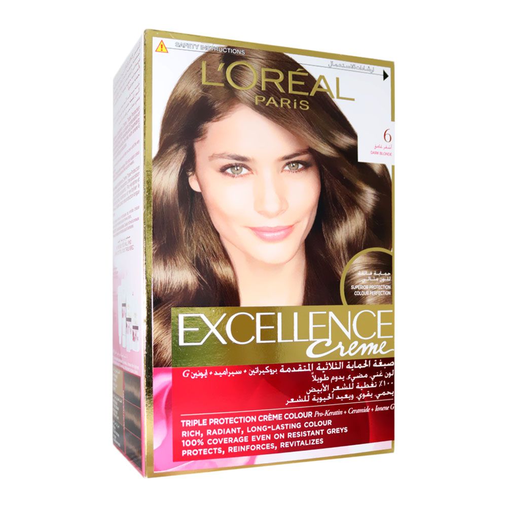 Loreal Paris Excellence Creme Triple Care Hair Color 6 Dark Blonde