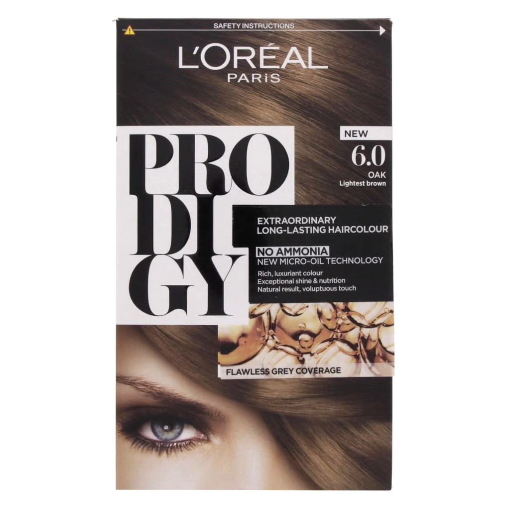 L’Oréal, Prodigy Hair Color, Permanent oil hair color, 6 Oak