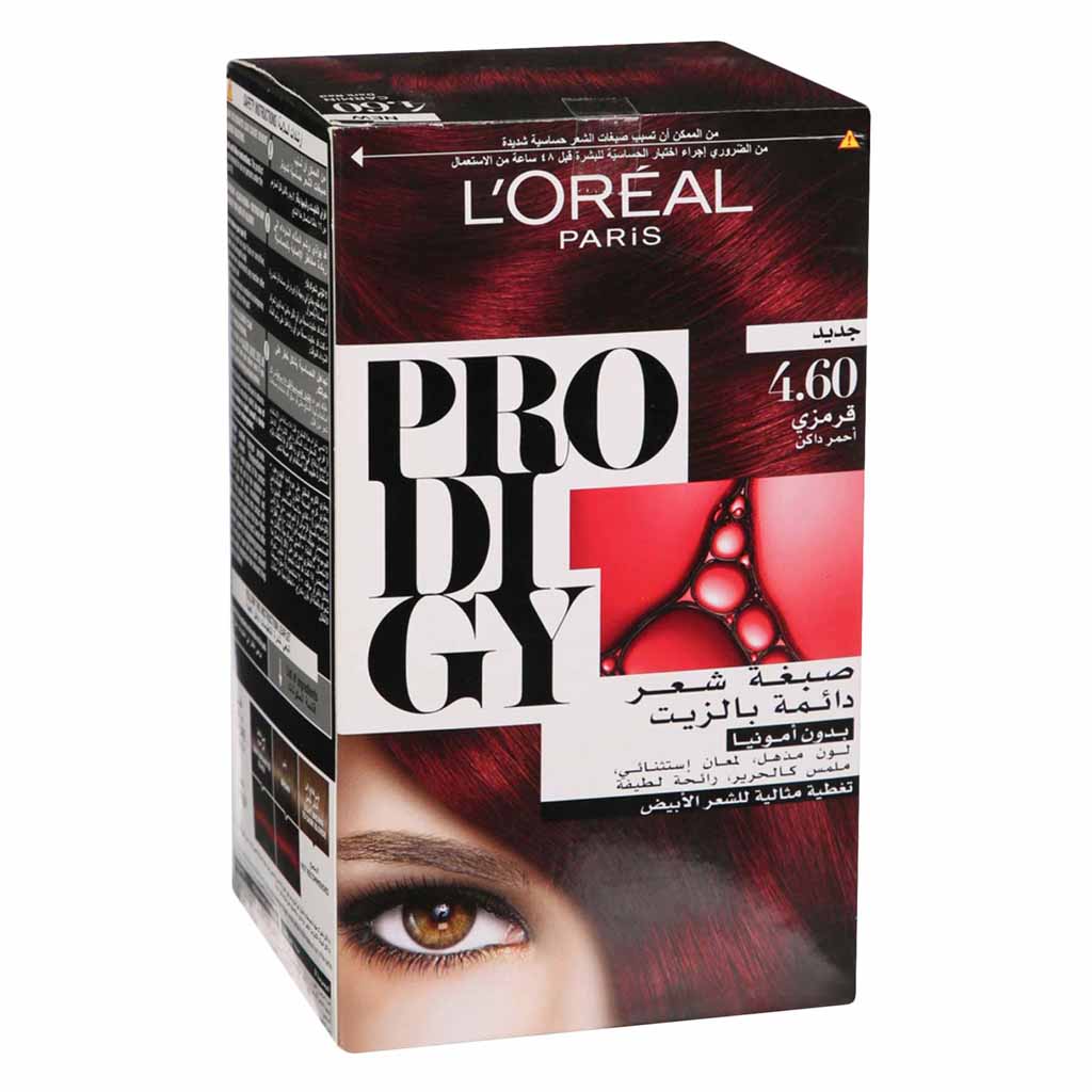 Loreal Paris Prodigy Permanent Oil Hair Color 46 Carmin Dark Red
