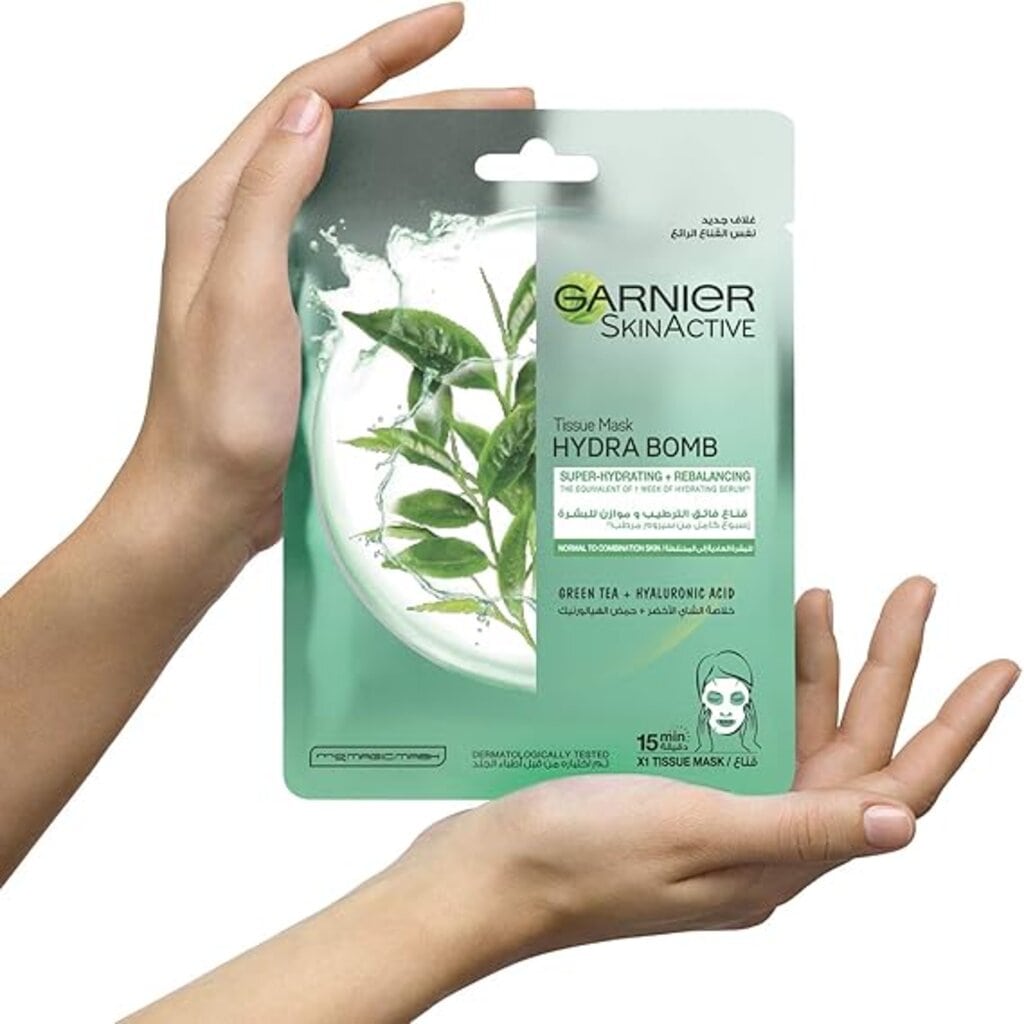 Garnier, Skin Naturals Hydrabomb Green Tea, Hydrating facial moisturizer with antioxidant green tea