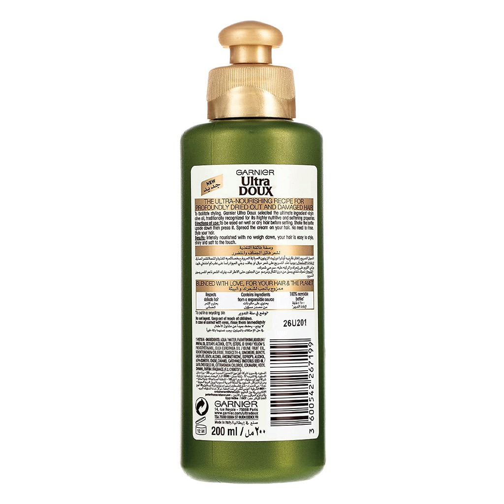 Garnier Ultra Doux Mythic Olive Extreme Nutrition Leave-In Cream 200ml