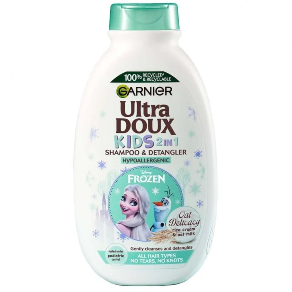 Garnier Ultra Doux, Kids 2in1 oats delicacy shampoo, Gentle 2in1 shampoo and conditioner for kids, 400 ml