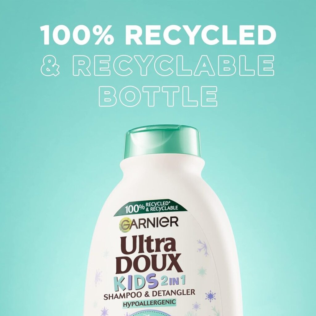 Garnier Ultra Doux, Kids 2in1 oats delicacy shampoo, Gentle 2in1 shampoo and conditioner for kids, 400 ml