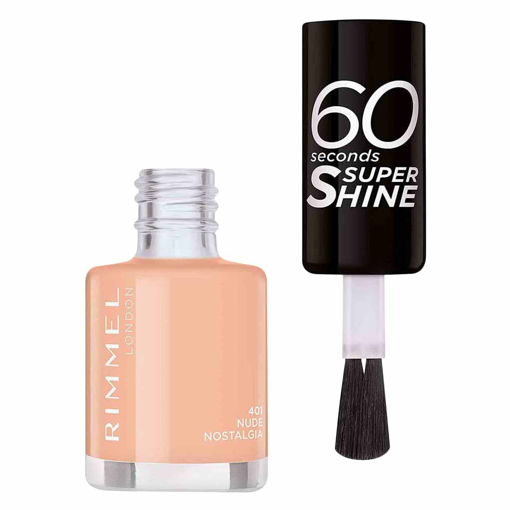 Rimmel London, 60 Seconds Super Shine Nail Polish, Quick-drying nail polish with high shine finish, 13.5ml