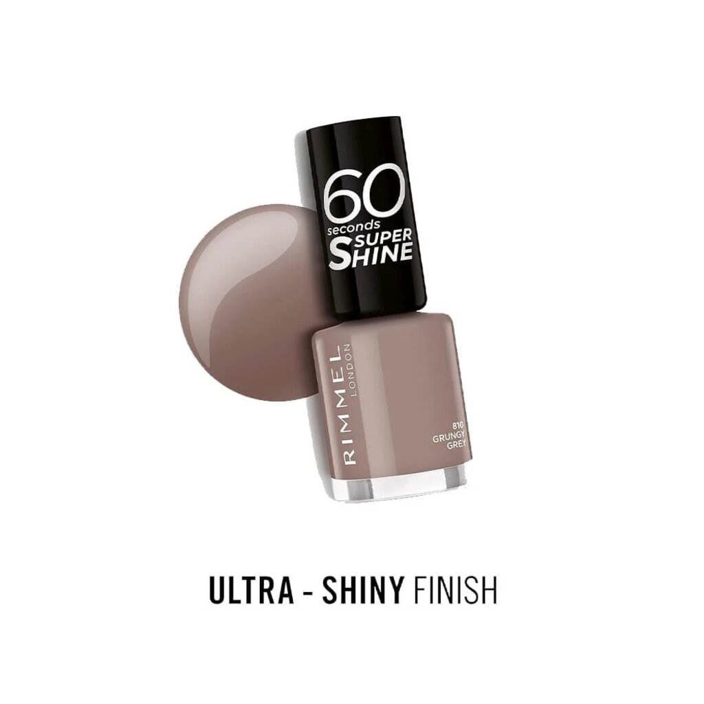 Rimmel 60 Seconds Nail Polish - 810 Grungy Grey