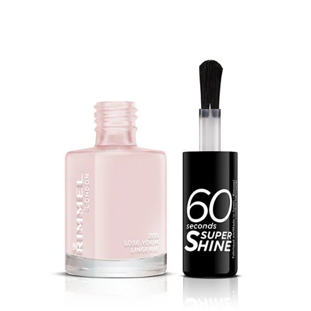 Rimmel, 60 Seconds Nail Polish 203 Lose Your Lingerie, Quick-dry nail polish with rich color