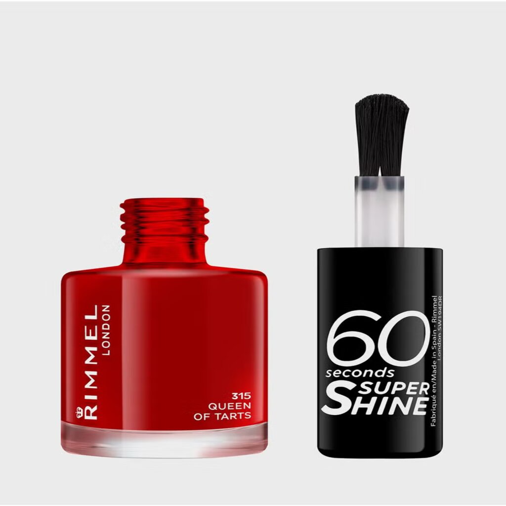 Rimmel, 60 Seconds Nail Polish 315 Queen of Tarts, Fast-drying nail polish with vibrant color