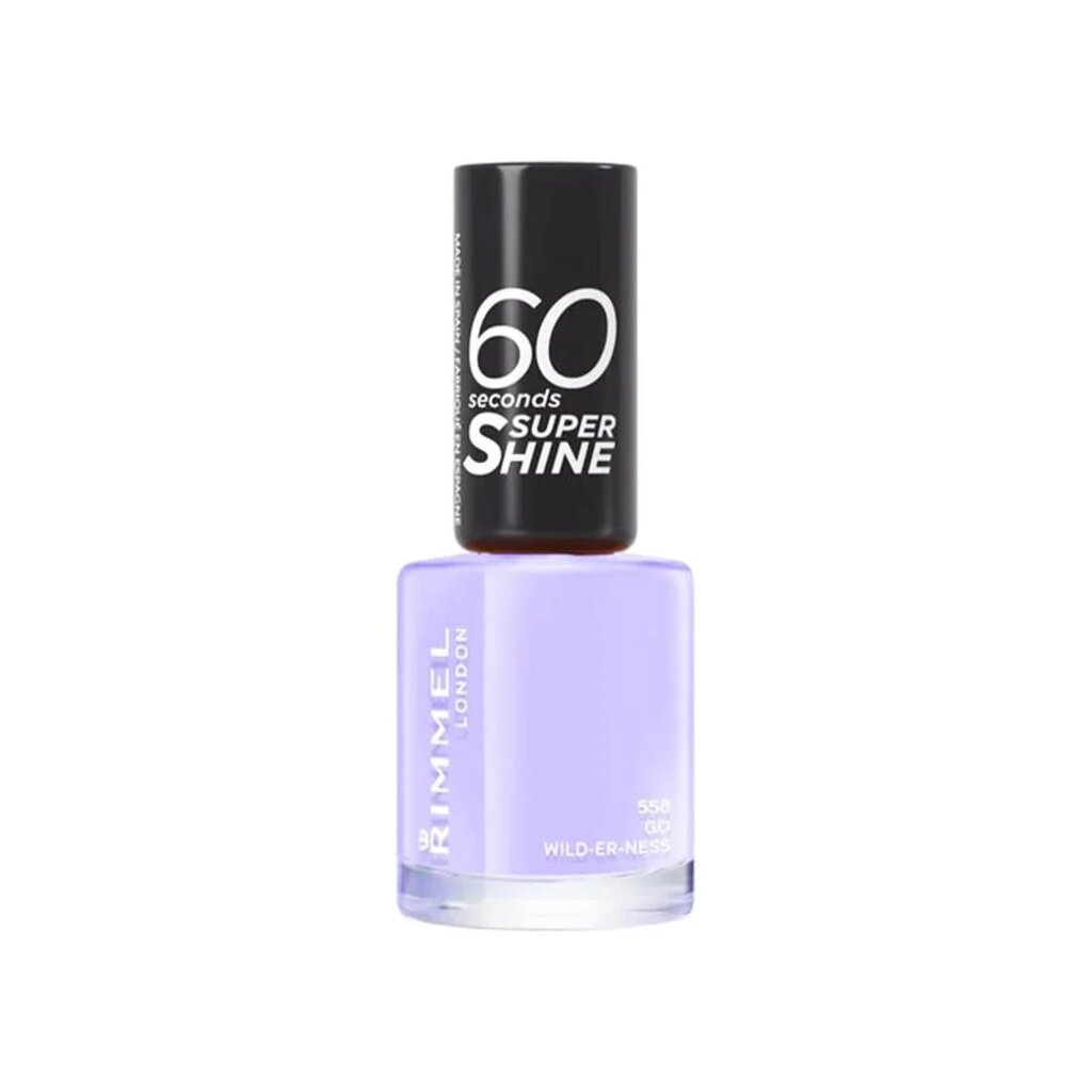 Rimmel, 60 Seconds Nail Polish 558 Go Wilderness, Fast-drying nail polish with deep green shade, 12 ml