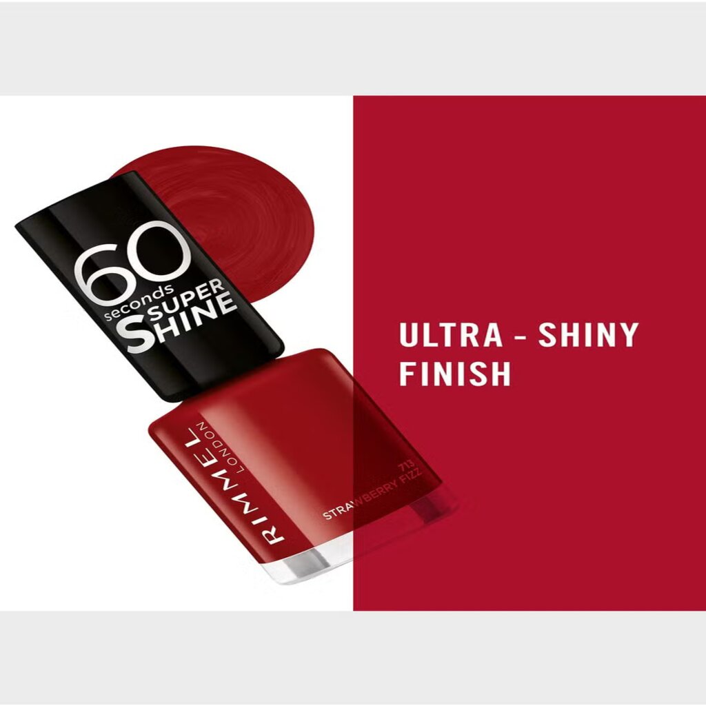 Rimmel 60 Seconds Nail Polish - 713 Strawberry Fizz