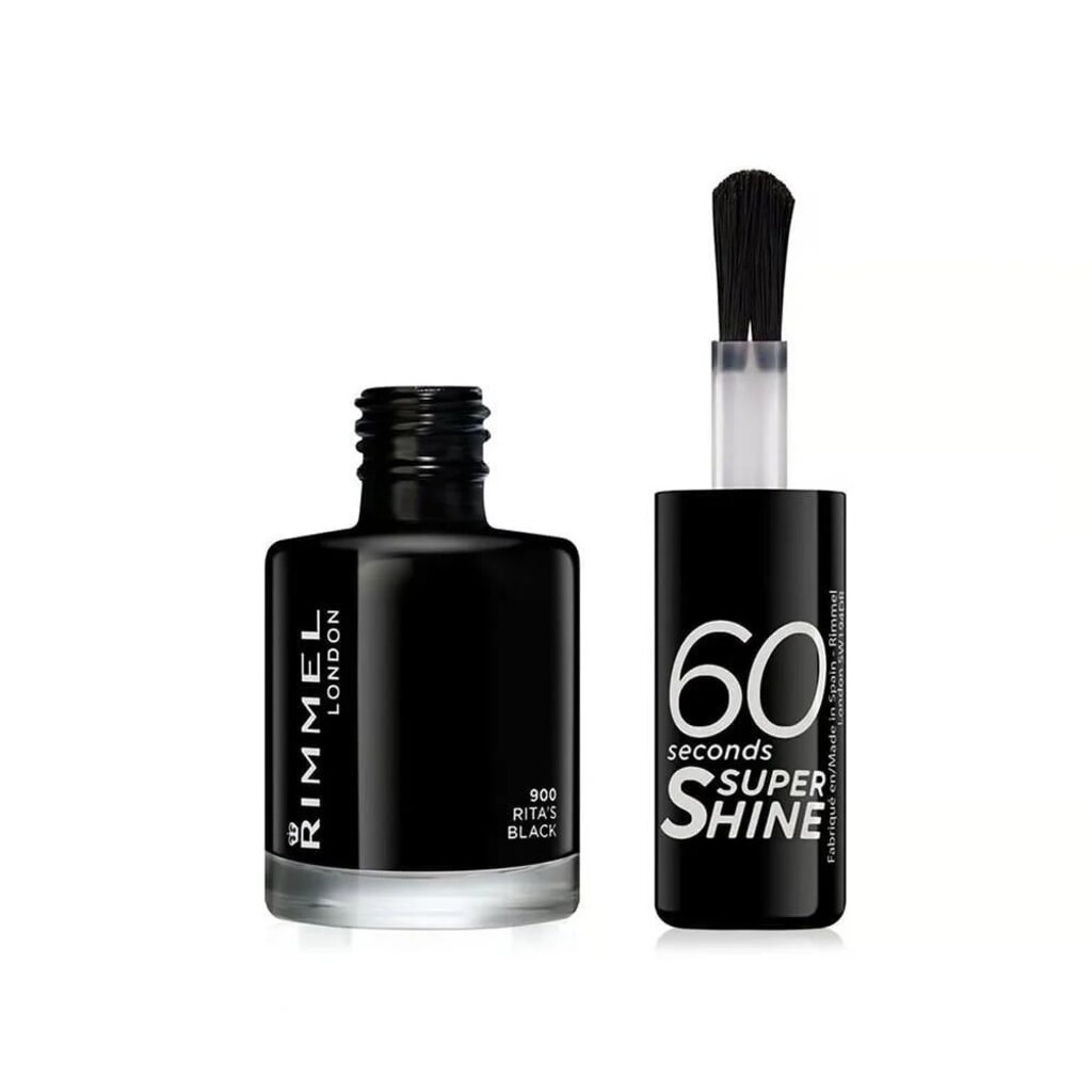 Rimmel 60 Seconds Nail Polish - 900 Rita's Black