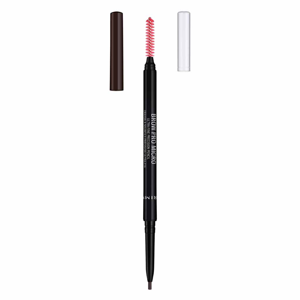 Rimmel London, Brow Pro Micro Ultra-Fine Precision Eyebrow Pencil, Precise eyebrow pencil for detailed shaping, 003 Dark Brown