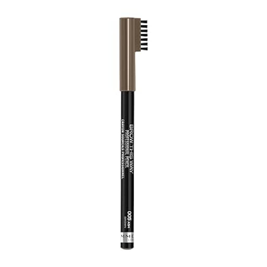 Rimmel, Brow This Way Professional Pencil 005 Ash Brown, Precision eyebrow pencil for natural look