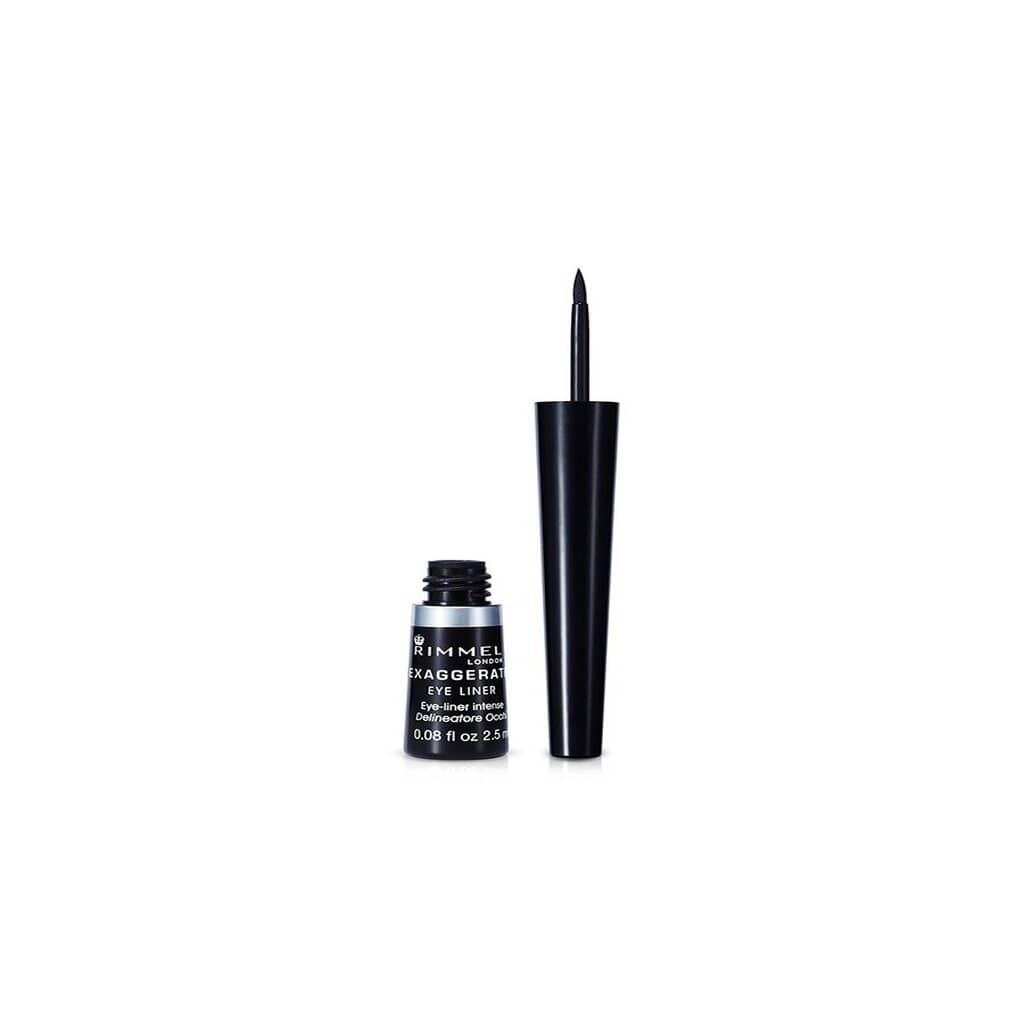 Rimmel London, Exaggerate Liquid Eyeliner Black, Long-lasting precise liquid eyeliner for bold definition