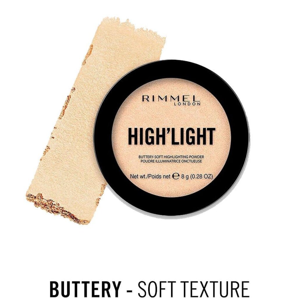 Rimmel London, Highlight Powder 001 Stardust, Illuminating powder for radiant glowing skin, 8 g