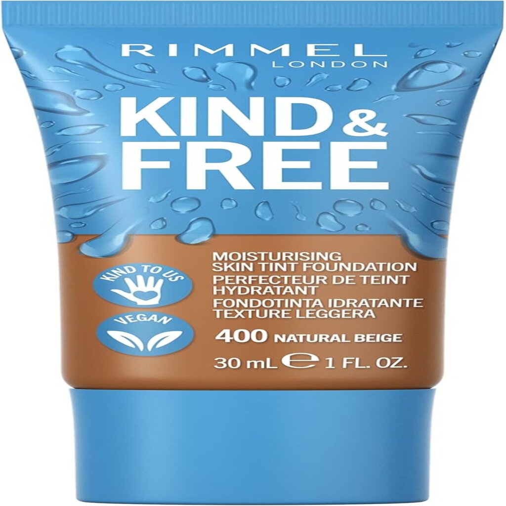 Rimmel, Kind & Free Tint Foundation 400 Natural Beige, Lightweight tinted foundation, 30 ml