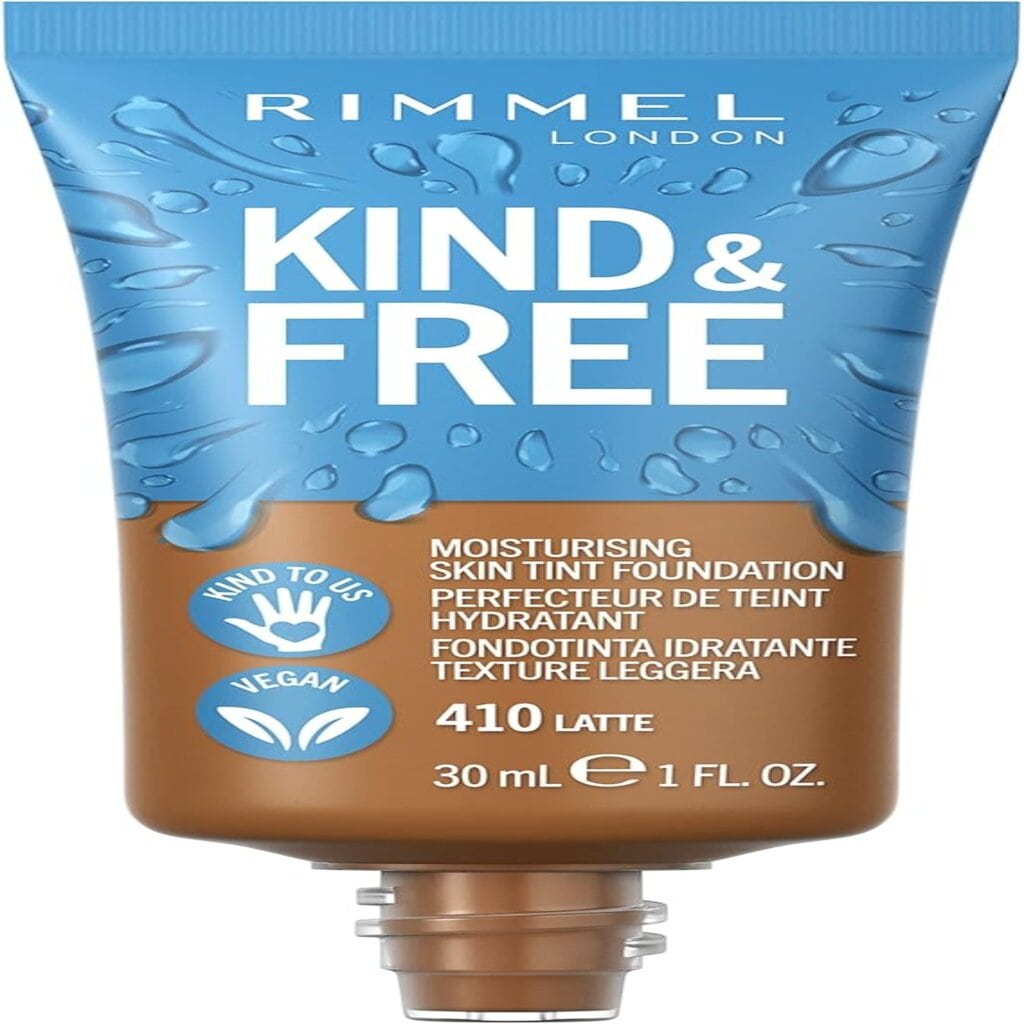 Rimmel London Kind & Free Skin Tint Foundation - 410 Latte, 30ml