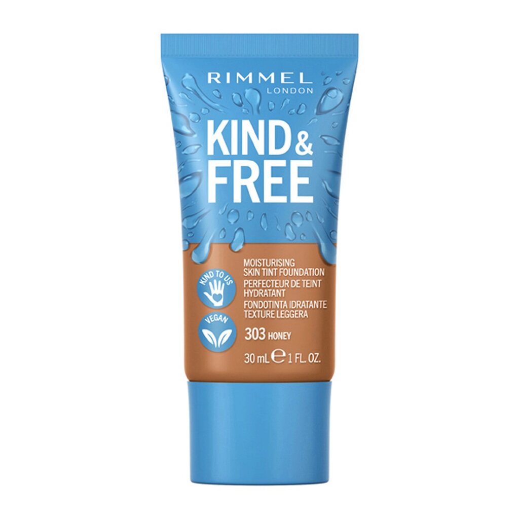 Rimmel, Kind & Free Tint Foundation 303 Honey, Lightweight tinted foundation, 30 ml