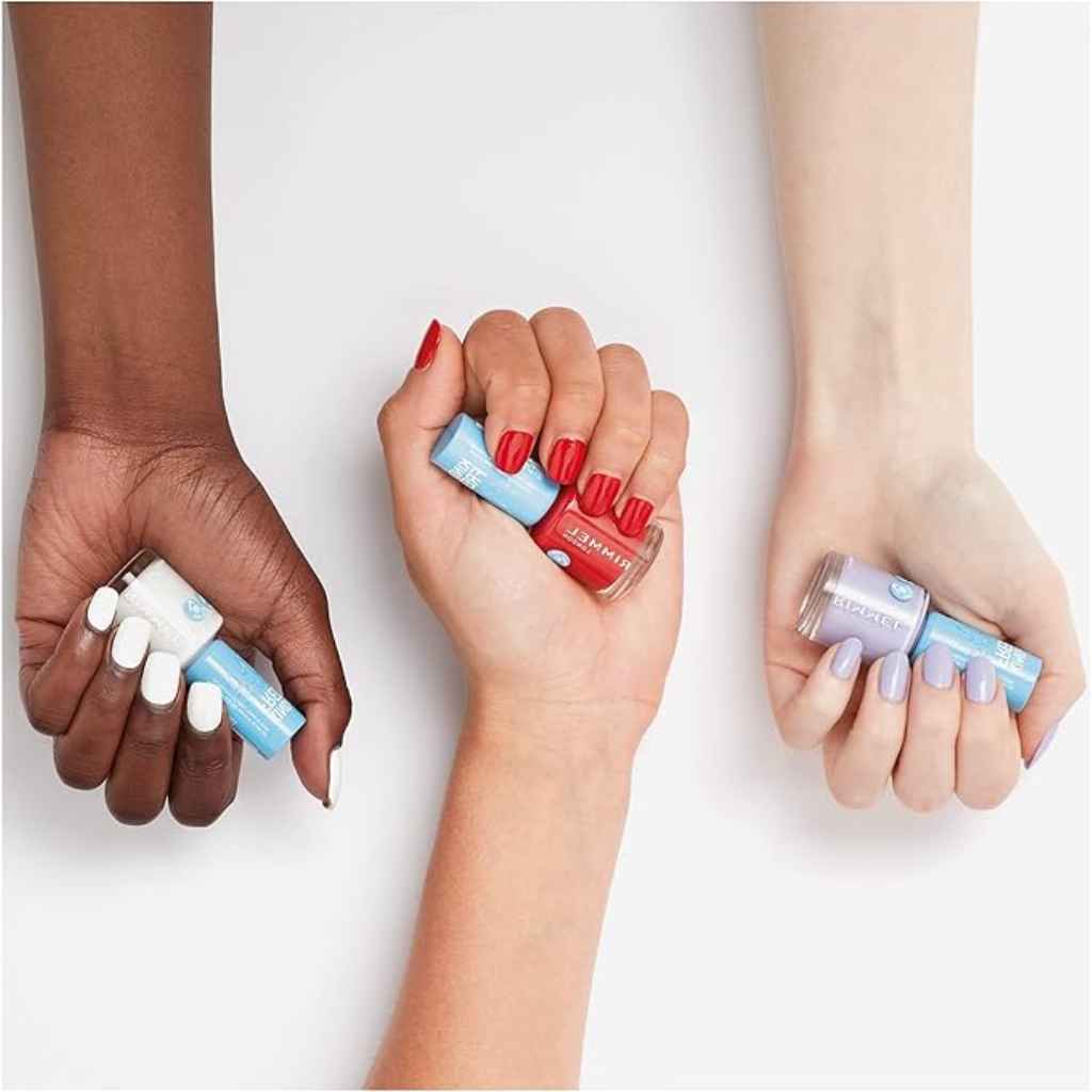 Rimmel, Kind & Free Nail Polish 156 Poppy Pop Red, Vibrant long-lasting red nail polish