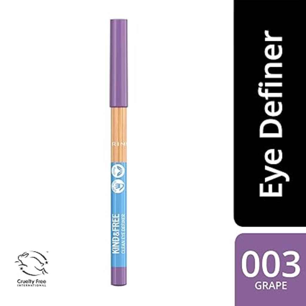 Rimmel, Kind & Free Eyeliner 003 Grape Lilac, Soft lilac eyeliner with gentle formula