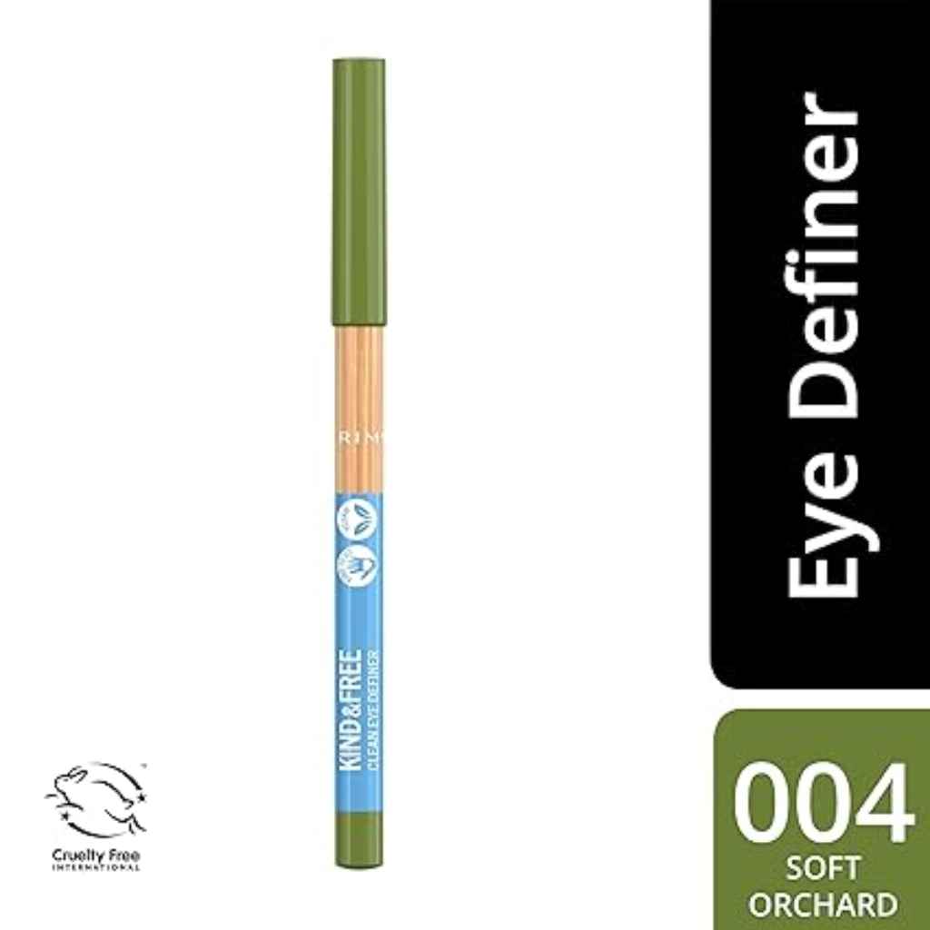 Rimmel, Kind & Free Eyeliner 004 Soft Orchard Green, Gentle formula eyeliner with soft green shade