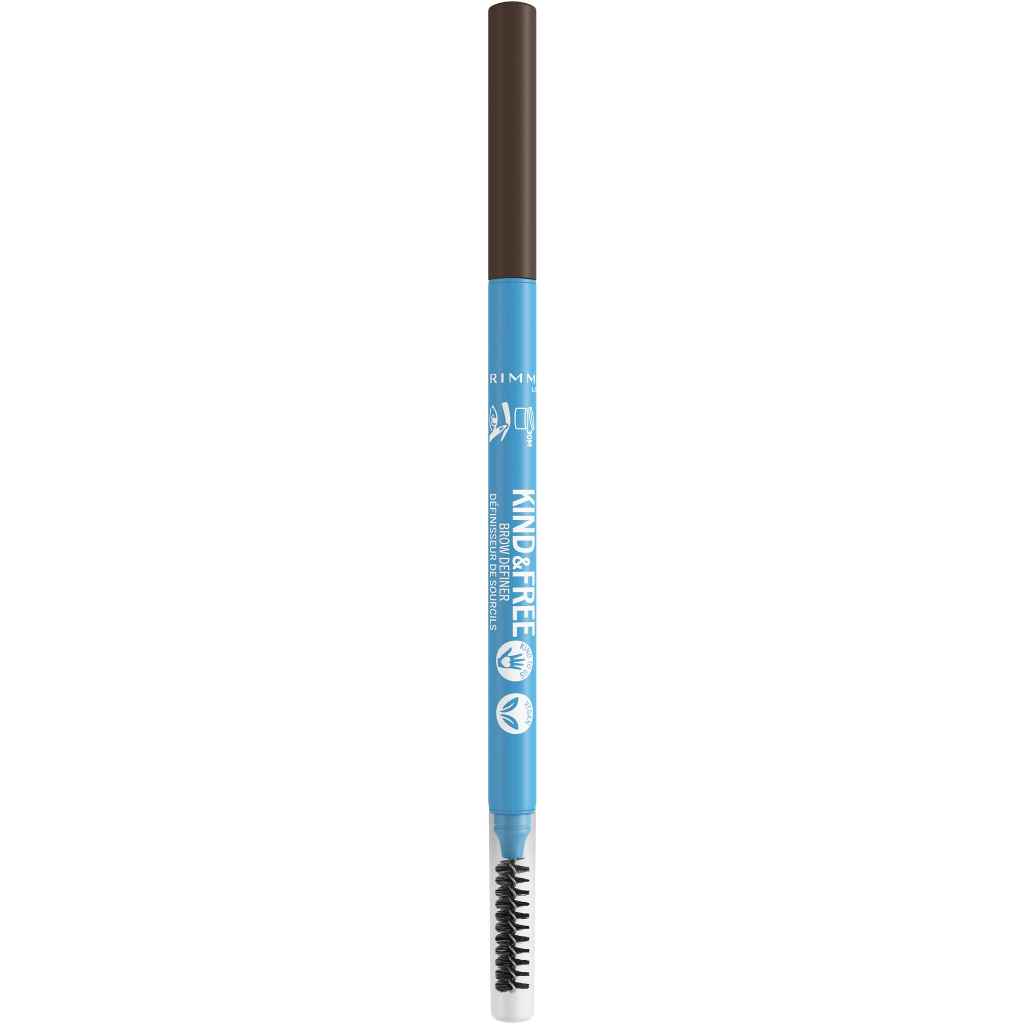 Rimmel London, Kind & Free Brow Definer, Natural brow pencil in chocolate shade