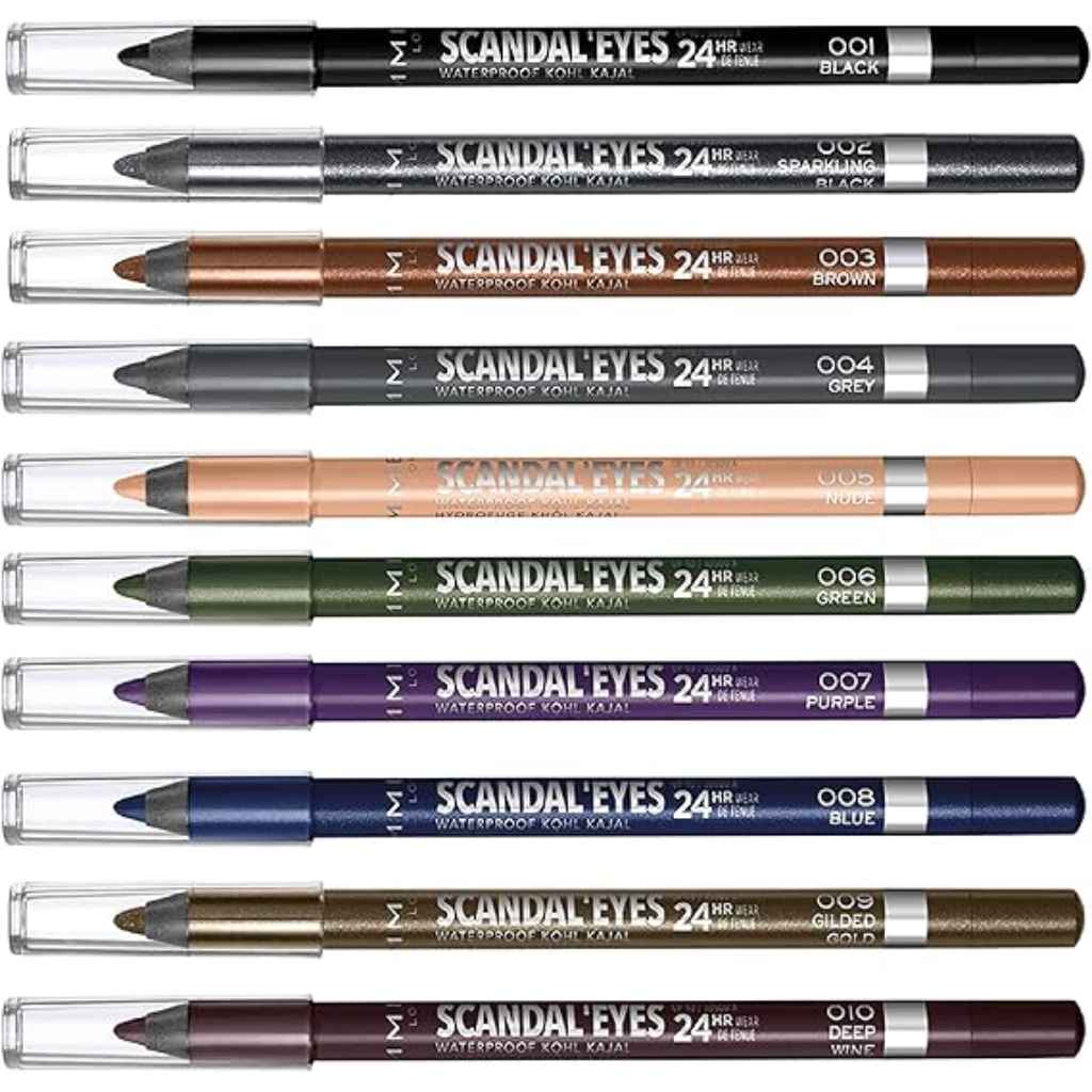 Rimmel, Khol kajal eyeliner brown, Long-lasting brown kajal eyeliner pencil
