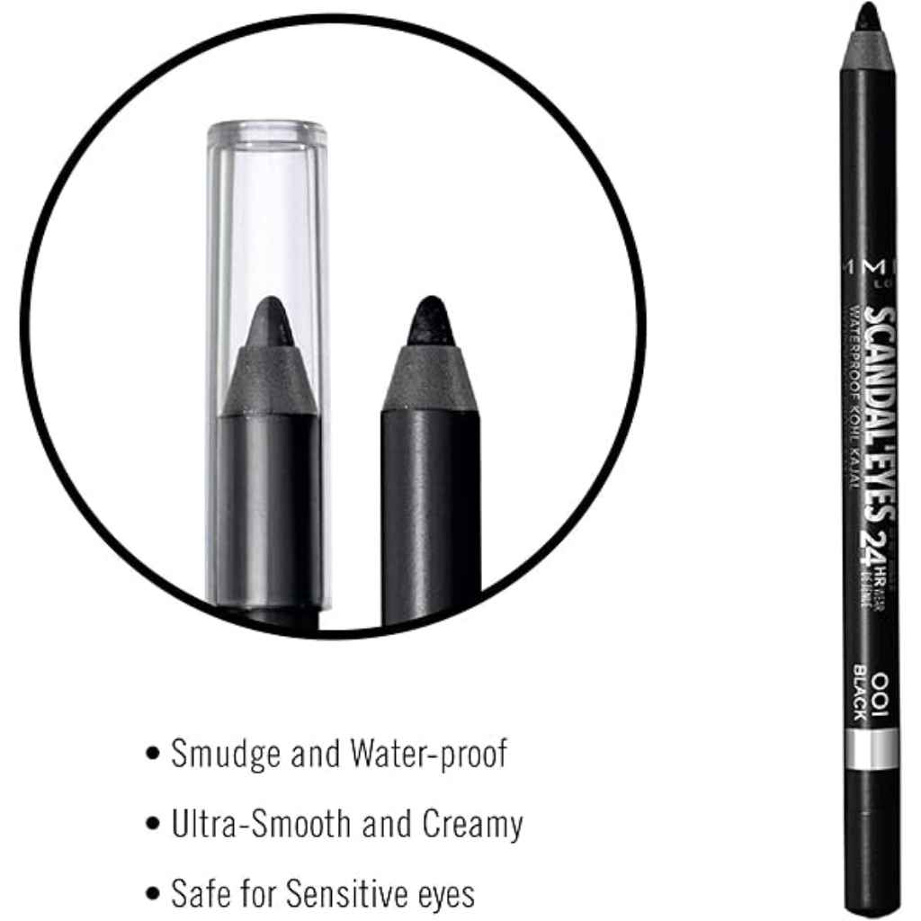 Rimmel, Khol kajal eyeliner brown, Long-lasting brown kajal eyeliner pencil