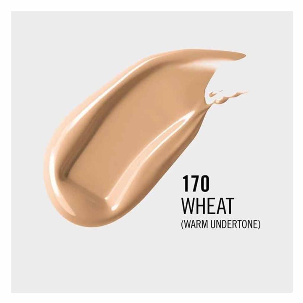 Rimmel London, Lasting Finish 25Hr Full Coverage Lightweight Foundation SPF 20, Long-lasting lightweight foundation with full coverage, 30ml, 170 Wheat