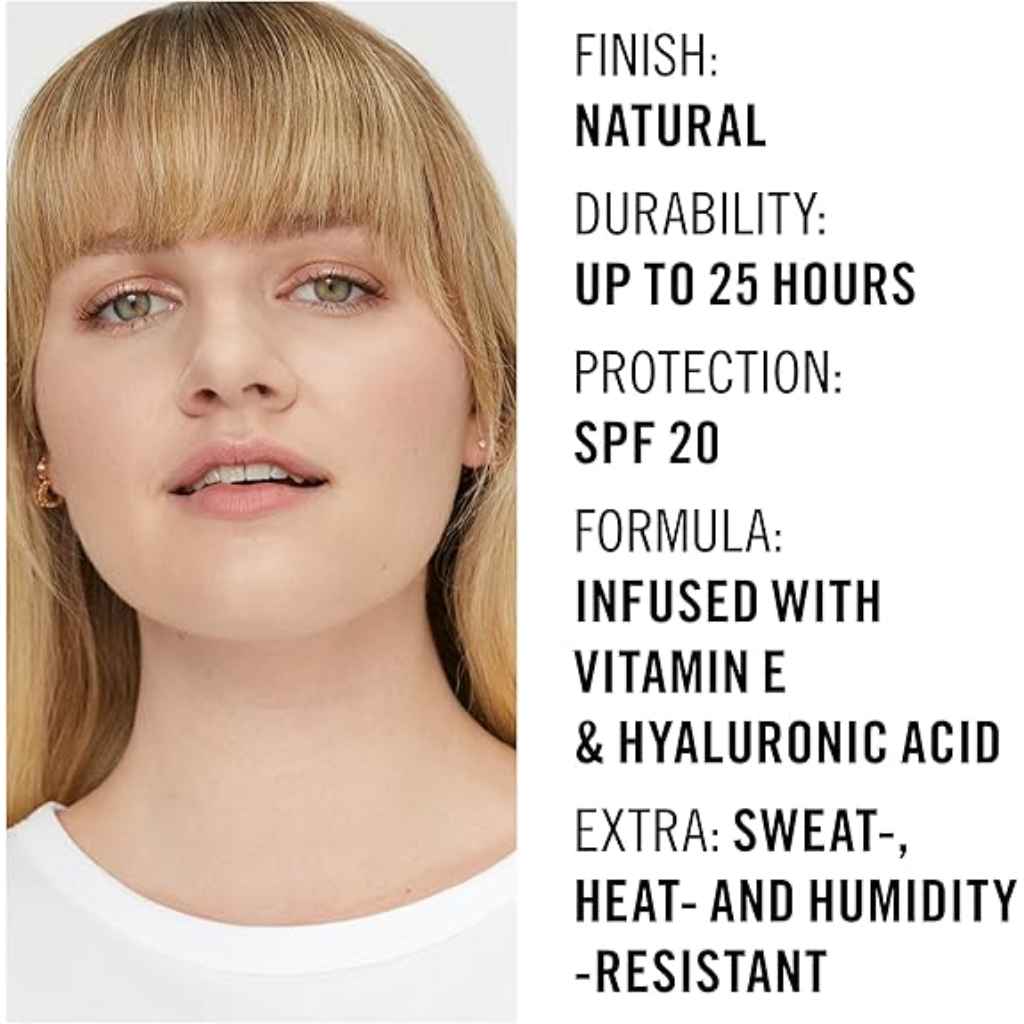 Rimmel, Lasting Finish Foundation Red Cap 103 True Ivory, Long-lasting liquid foundation with natural finish