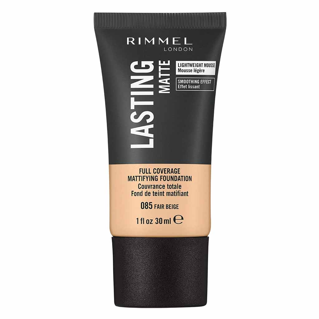 Rimmel London Lasting Matte Full Coverage Mattifying Foundation 30ml 085 Fair Beige