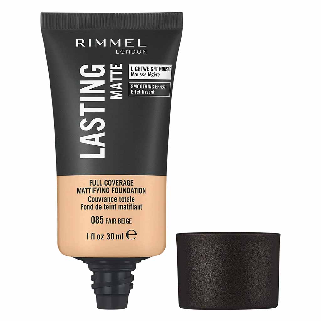 Rimmel London Lasting Matte Full Coverage Mattifying Foundation 30ml 085 Fair Beige